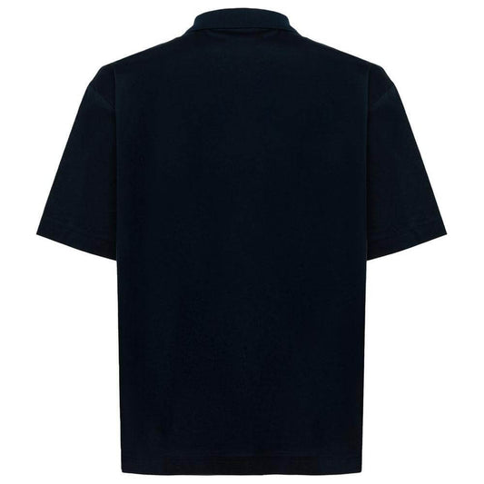 Alpha Studio Blue Cotton Polo Shirt