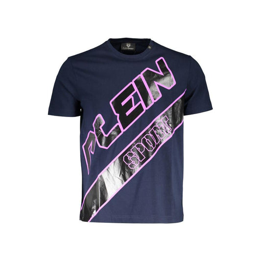 Plein Sport Blue Cotton Men T-Shirt