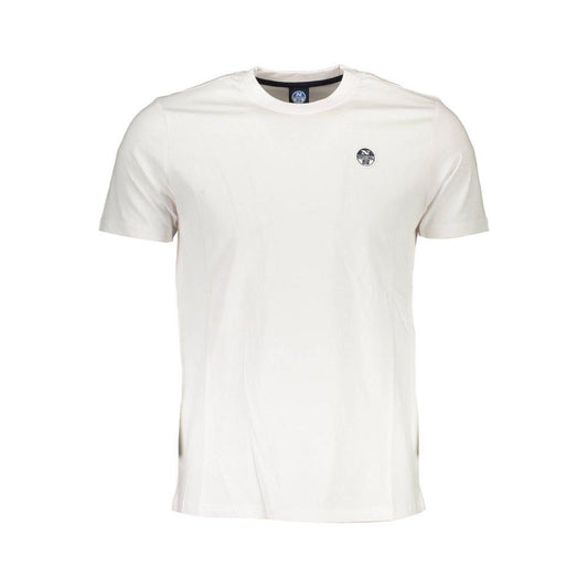 North Sails White Cotton Men T-Shirt