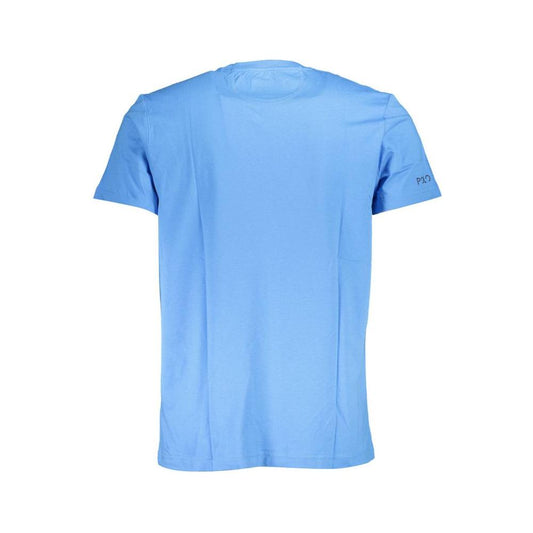 La Martina Light Blue Cotton Men T-Shirt
