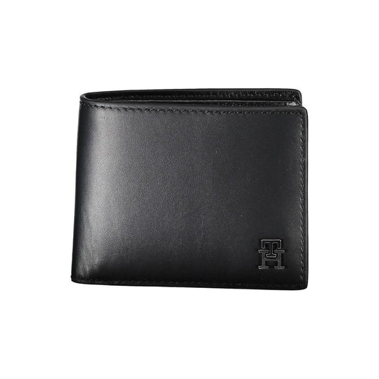 Tommy Hilfiger Black Leather Men Wallet