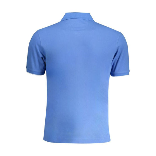 La Martina Light Blue Cotton Men Polo Shirt
