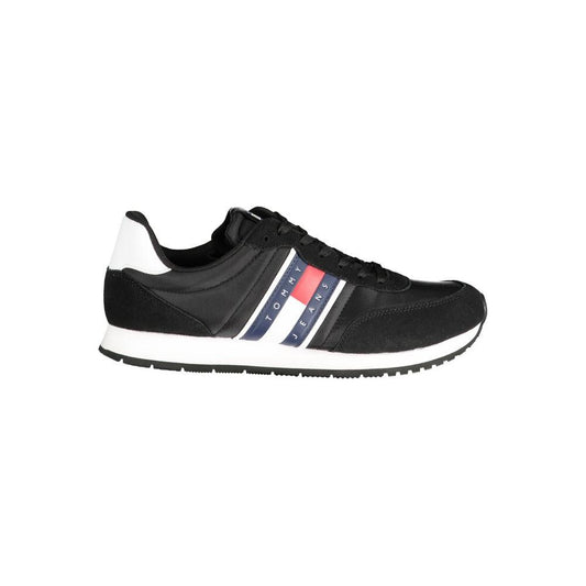 Tommy Hilfiger Black Polyester Sneaker