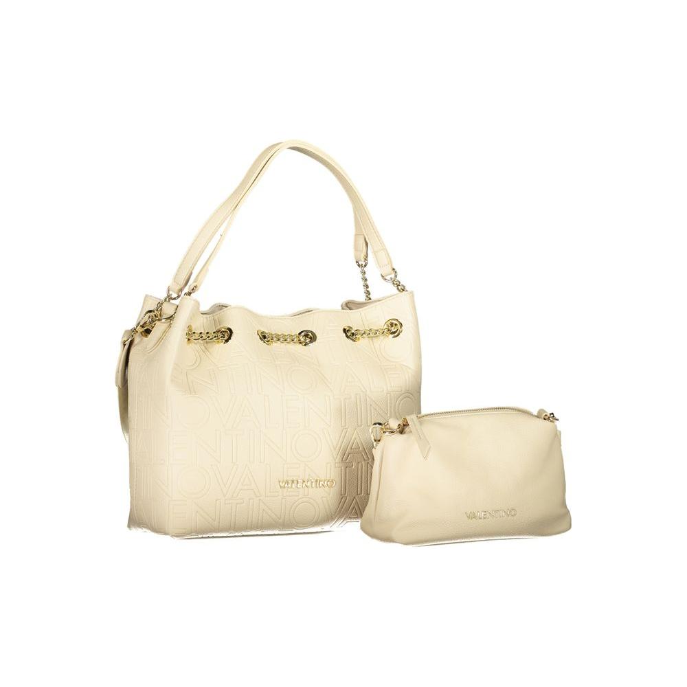 Front view with bag zipped and handles upright.