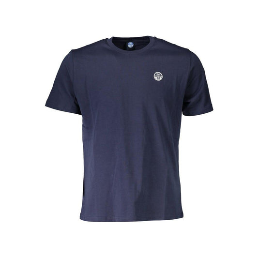 North Sails Blue Cotton Men T-Shirt