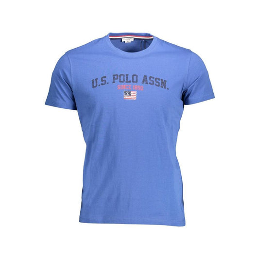 U.S. POLO ASSN. Blue Cotton Men T-Shirt