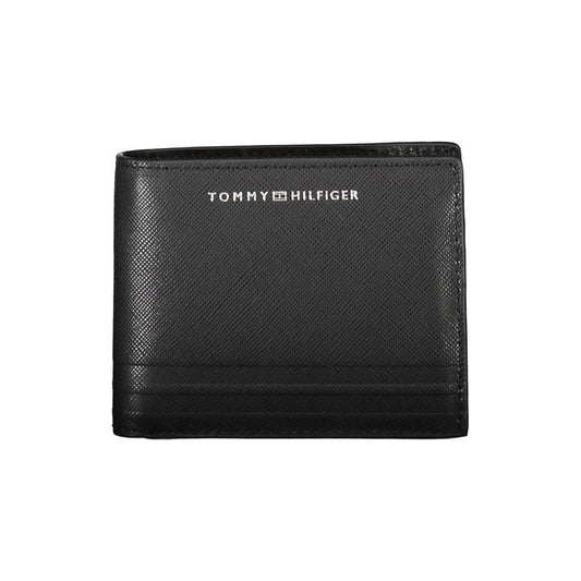 Tommy Hilfiger Black Leather Mens Wallet