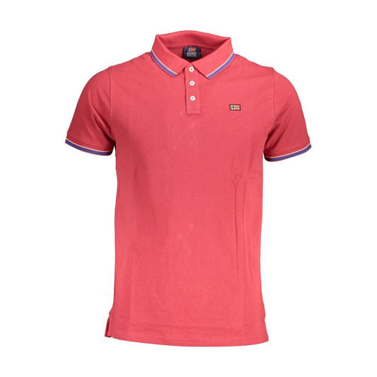 Norway 1963 Red Cotton Men Polo Shirt