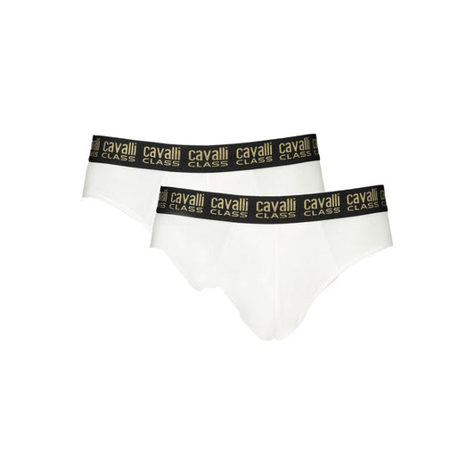 Cavalli Class White Cotton Men Underwear