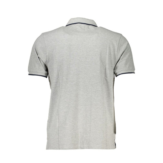 North Sails Gray Cotton Men Polo Shirt