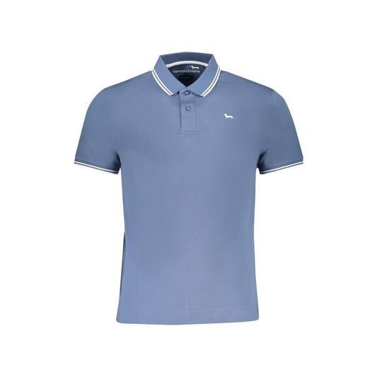 Harmont & Blaine Blue Cotton Polo Shirt
