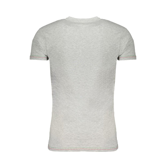 Aeronautica Militare Gray Cotton Men T-Shirt