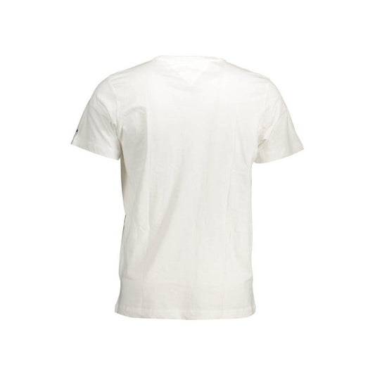 Tommy Hilfiger White Cotton Men T-Shirt