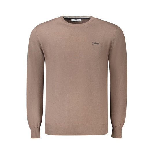Guess Jeans Brown Cotton Men Sweater GU-35155-S