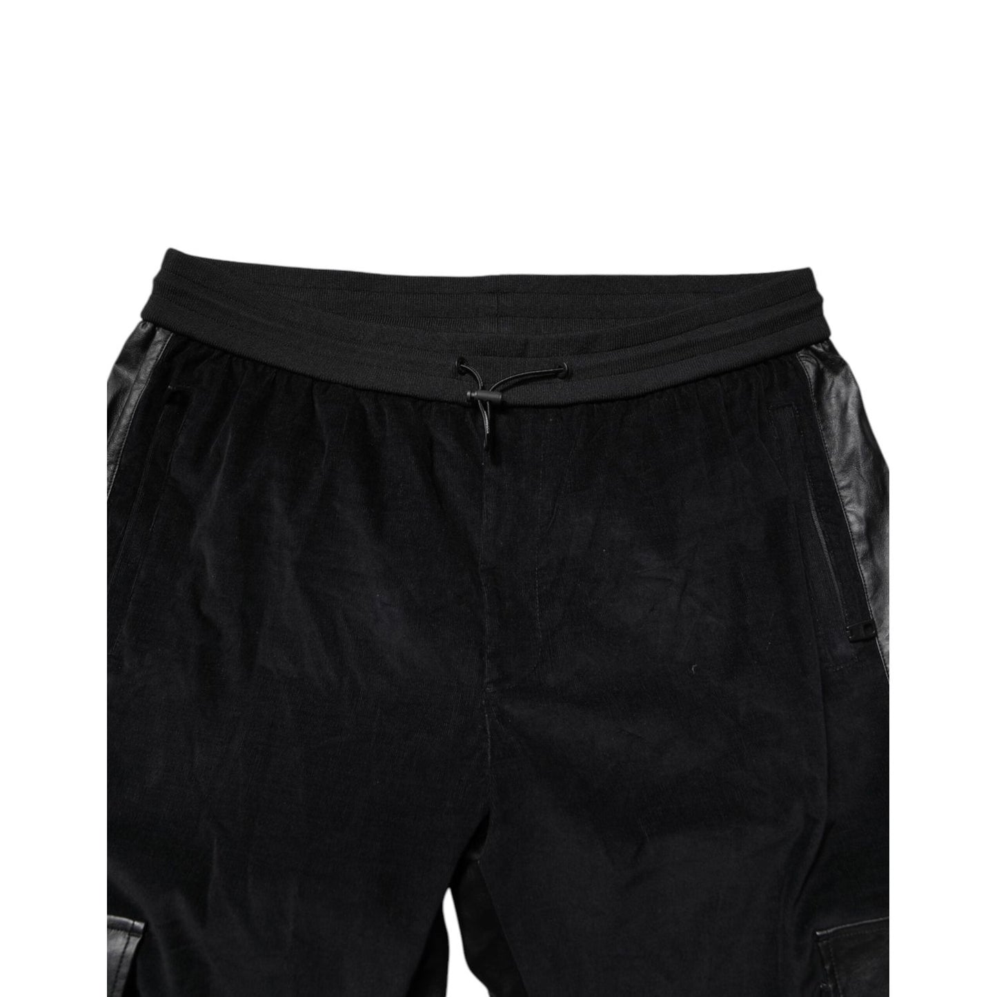 Dolce & Gabbana Black Cotton Cargo Jogger Sweatpants Pants PAN76276-50