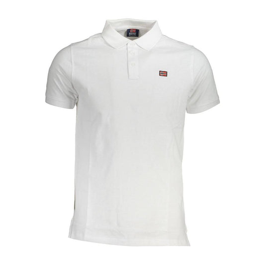 Norway 1963 White Cotton Men Polo Shirt