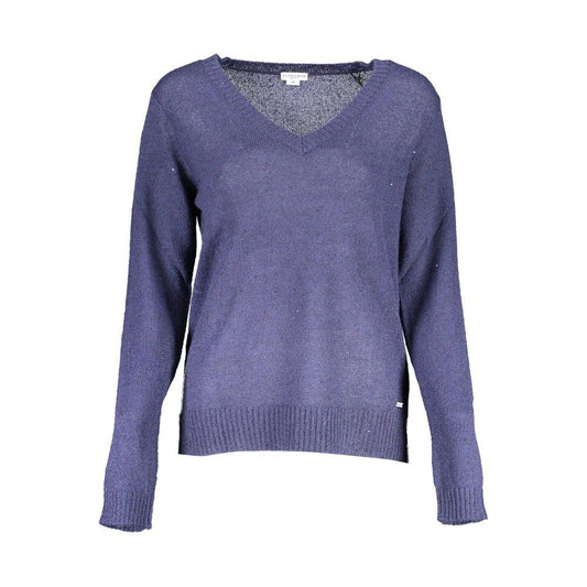 U.S. POLO ASSN. Blue Acrylic Women Sweater