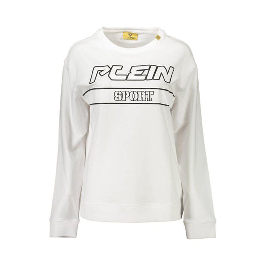 Plein Sport White Cotton Women Sweater