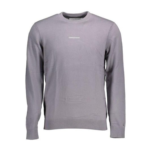 Calvin Klein Gray Cotton Men Sweater