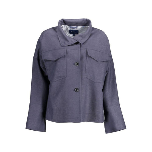 Gant Blue Viscose Women Jacket