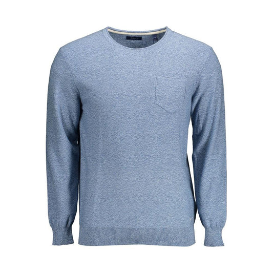 Gant Light Blue Cotton Men Sweater