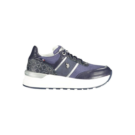 U.S. POLO ASSN. Blue Polyester Women Sneaker