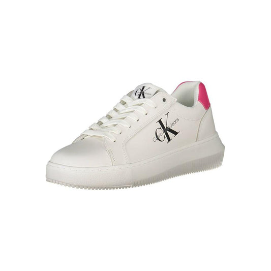 Calvin Klein White Leather Women Sneaker