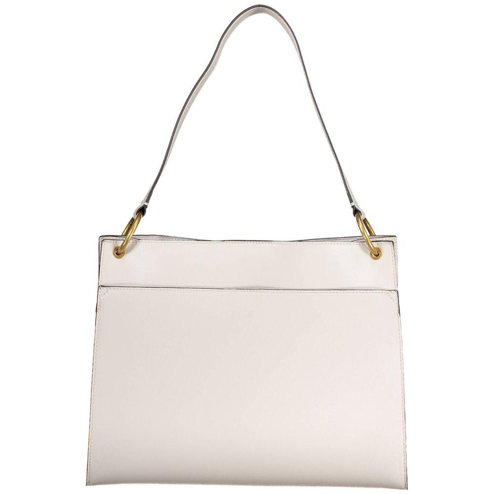 Front view with bag zipped and handles upright.