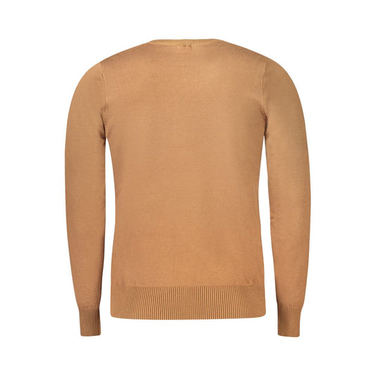 Coveri Moving Brown Nylon Men Sweater CO-33050-XL