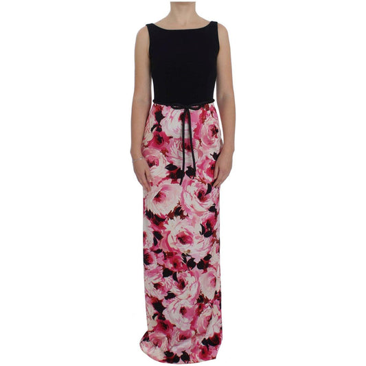 Dolce & Gabbana Floral Elegance Sheath Long Dress Dolce & Gabbana Rosy Brown
