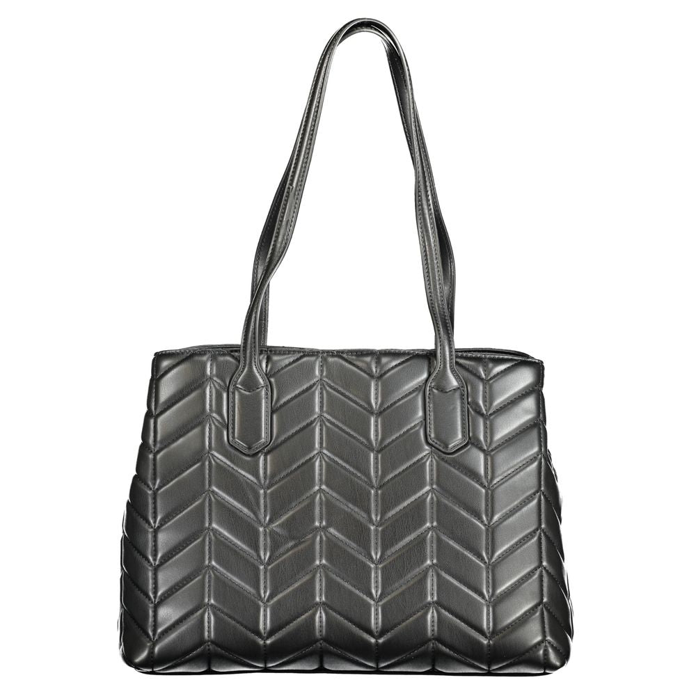 Mario Valentino Black Polyurethane Women's Handbag