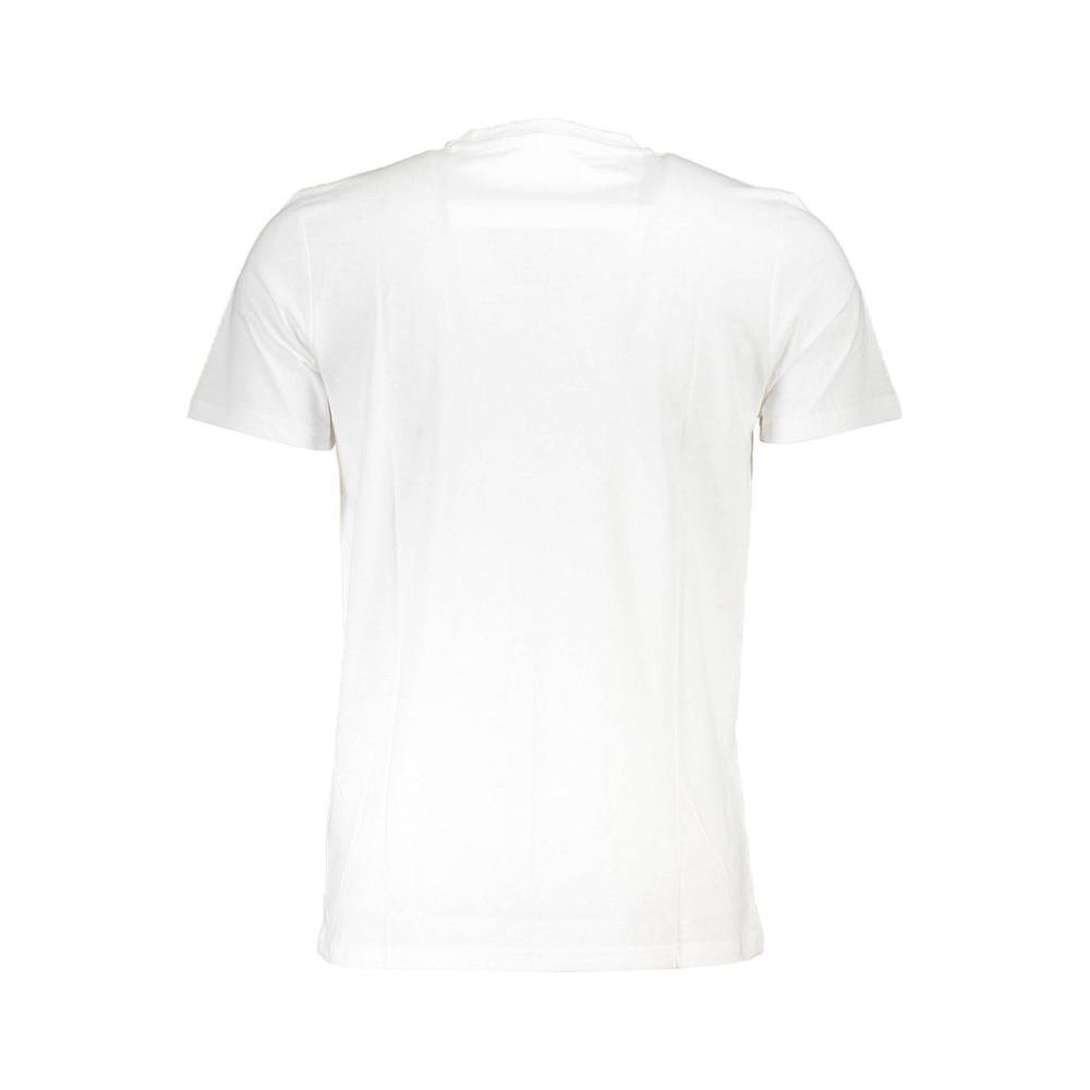 Cavalli Class White Cotton Men T-Shirt CA-36842-XXL