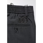 Dolce & Gabbana Black Wool Dress Slim Formal Pants PAN76480-48