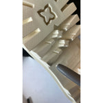 Dolce & Gabbana White Padded Mid Calf Lace Up Boots Shoes LA12907-37