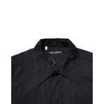 Dolce & Gabbana Black Cotton Short Sleeve Buttoned Casual Shirt TSH90706-41