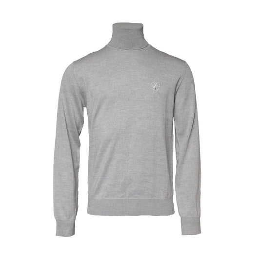 Dolce & Gabbana Gray Long Sleeve Turtleneck Pullover Sweater TSH90526-50