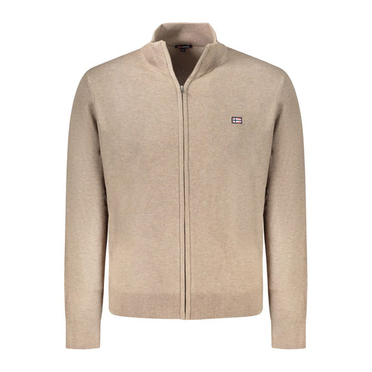 Norway 1963 Brown Polyamide Men Cardigan NO-33170-XXL