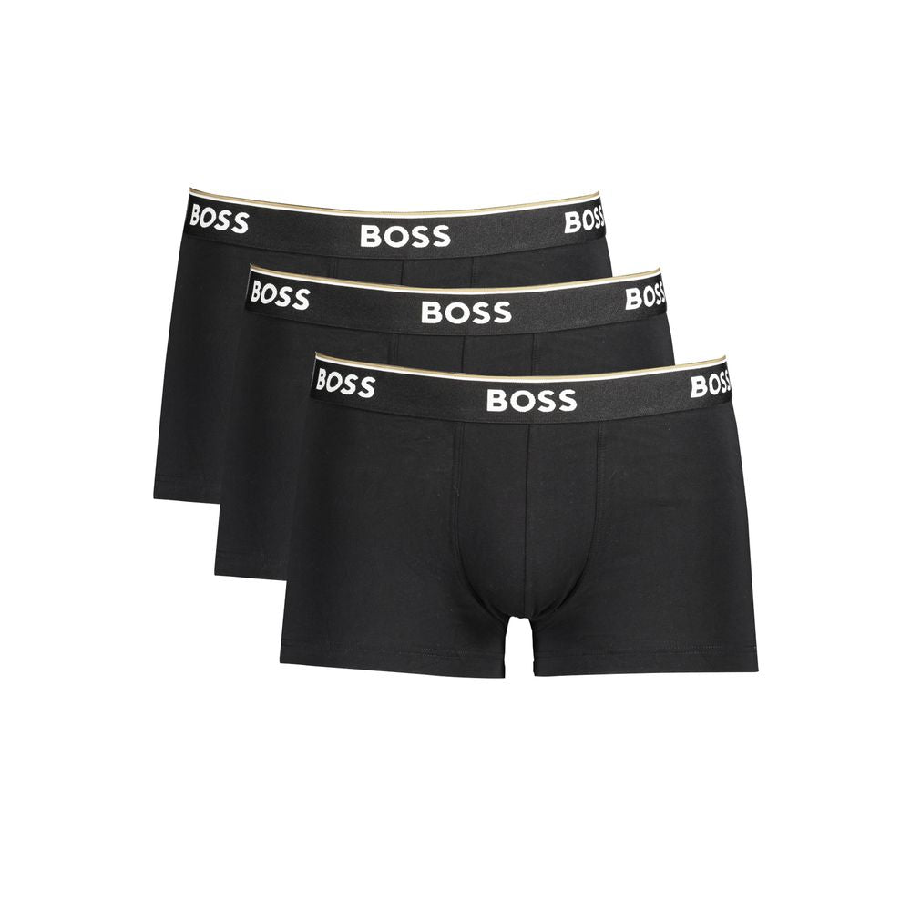 Hugo Boss Black Cotton Men's Boxer Briefs