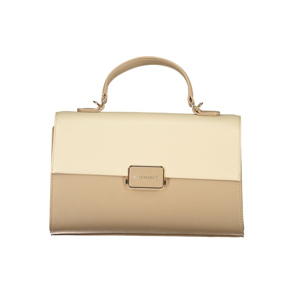 Mario Valentino Beige Polyurethane Women Handbag