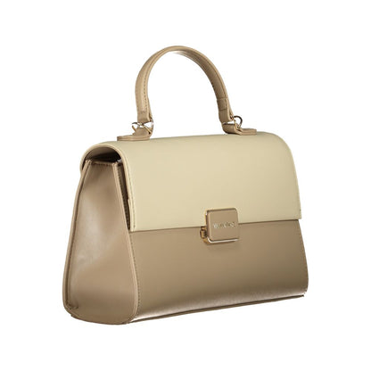Mario Valentino Beige Polyurethane Women Handbag