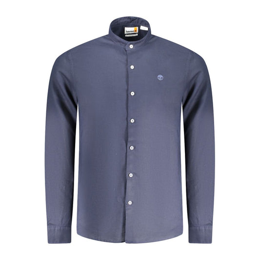 Timberland Blue Linen Men Shirt