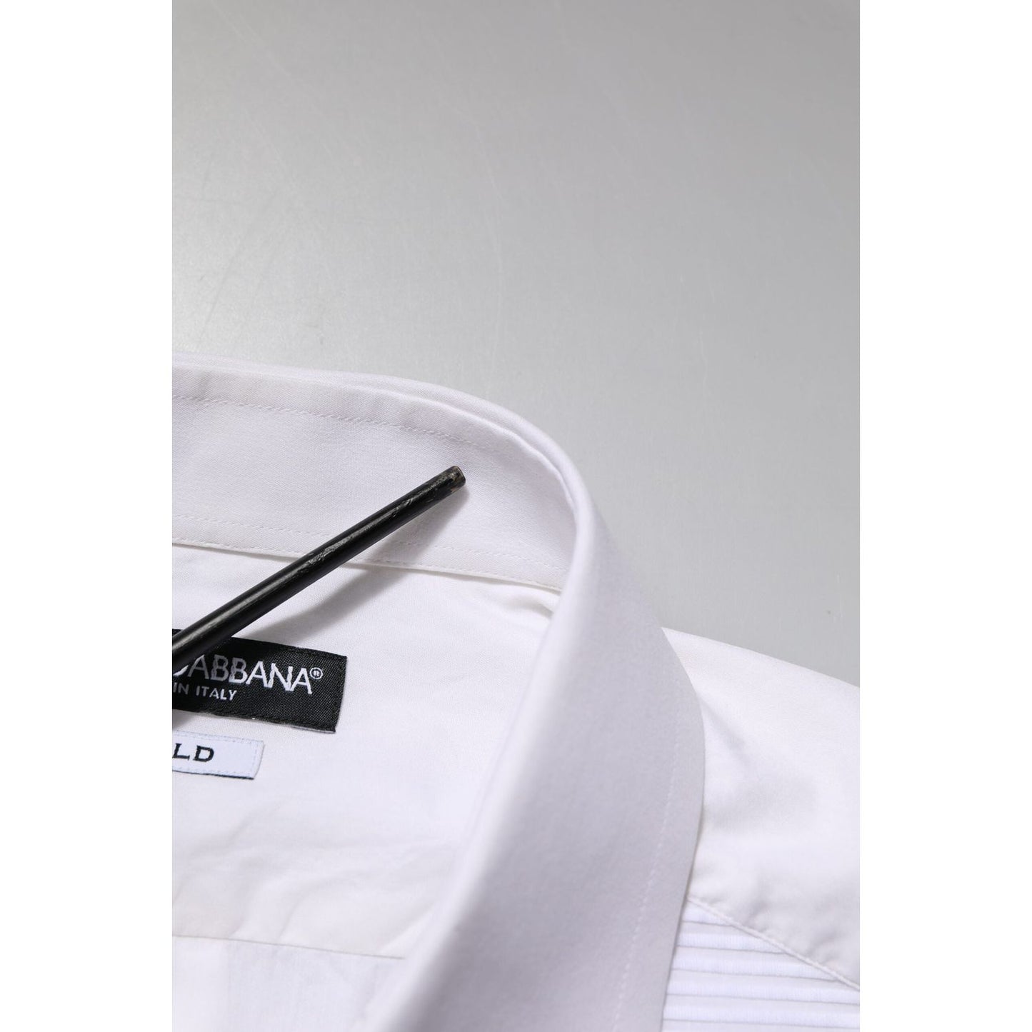 Dolce & Gabbana White GOLD Cotton Long Sleeves Formal Shirt TSH906903-42