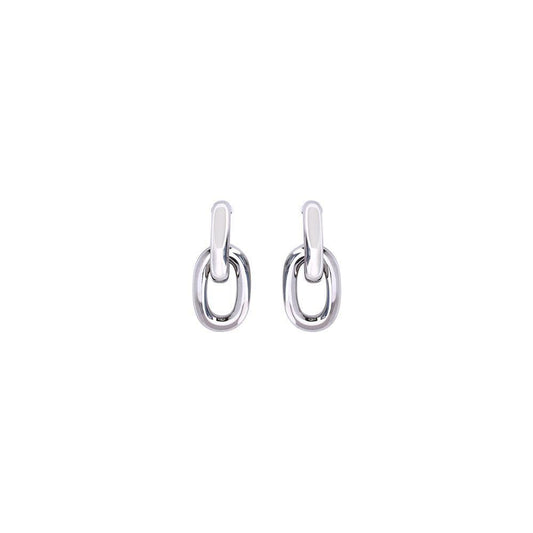 Rabanne Double XL Link Earrings RA-20HBB0024MET083P040-ONE SIZE