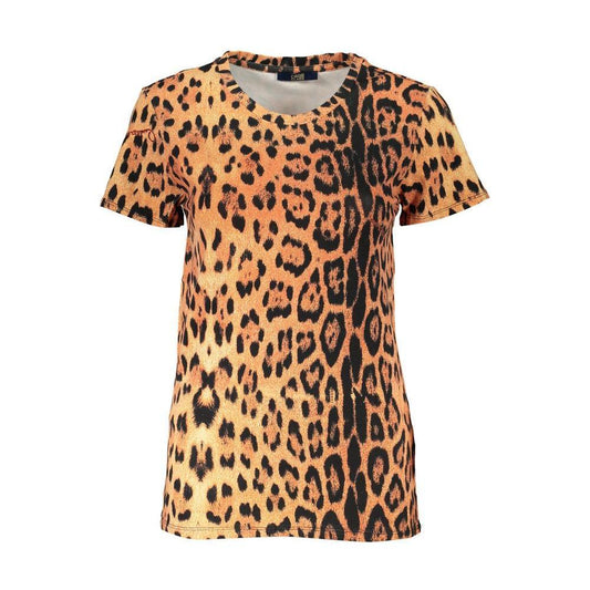Cavalli Class Orange Cotton Tops & T-Shirt CA-26768-XS