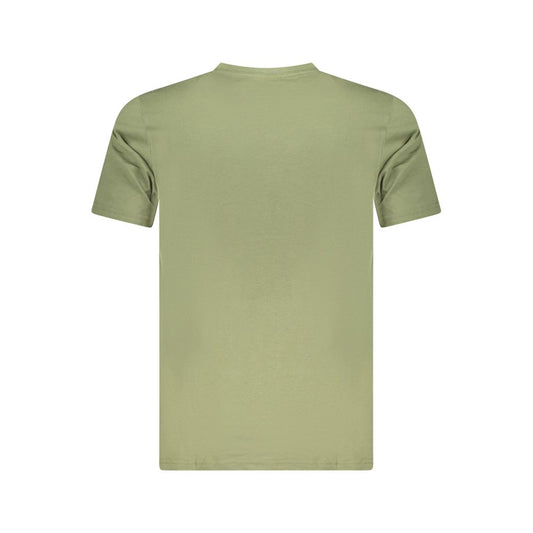 Cavalli Class Green Cotton Men T-Shirt CA-36662-M