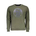 North Sails Green Cotton Men Sweater NO-36949-L