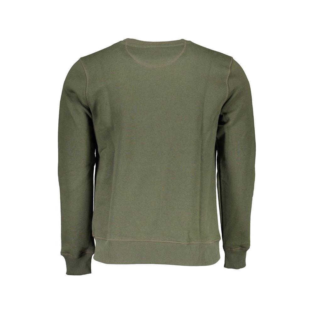 North Sails Green Cotton Men Sweater NO-36949-L