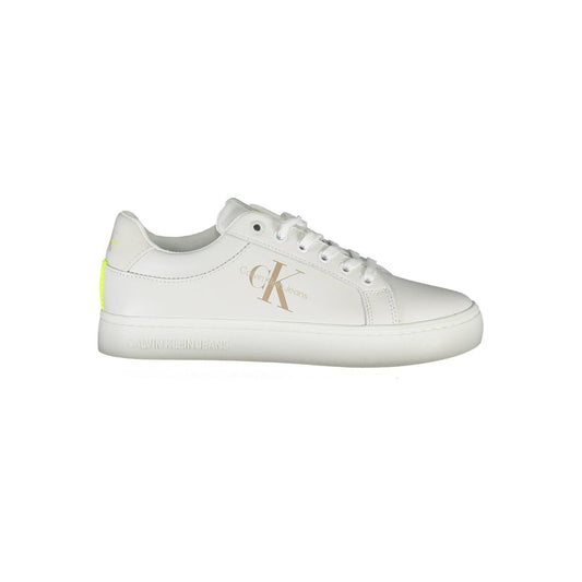 Calvin Klein Bianco Leather Women Sneaker 1728,67403481248,Athletic - Sneakers - Shoes,Calvin Klein,EU38/US8,EU39/US9,EU40/US10,New with tags,Shoes,Sneakers - Shoes,White,Women