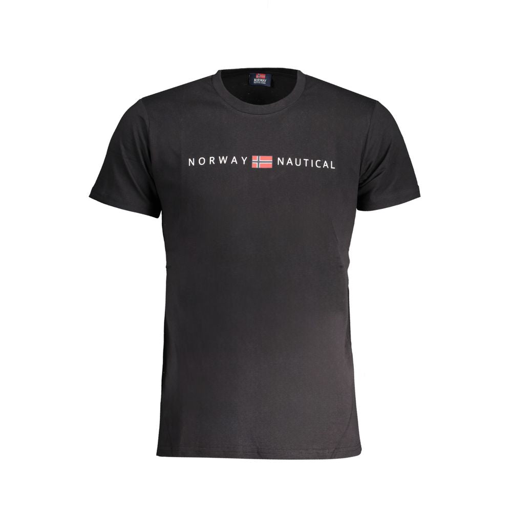 Norway 1963 Black Cotton T-Shirt NO-30246-L