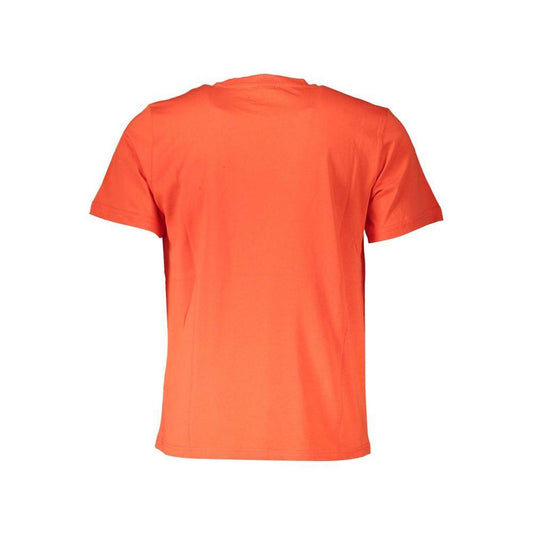 North Sails Red Cotton Men T-Shirt NO-37302-M
